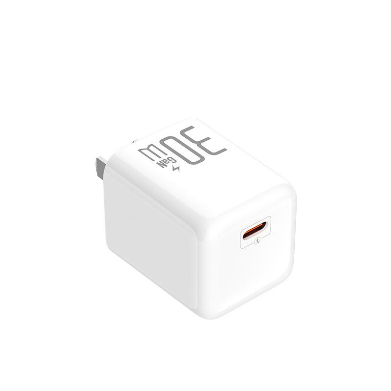 30W GaN Fast Charger for Apple 8-16, Compact USB-C Jelly Charger Head