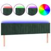 VidaXL LED Headboard Bedroom Furniture Double Bed Accessory Head of Bed Frame Interior Dark Green 3121919