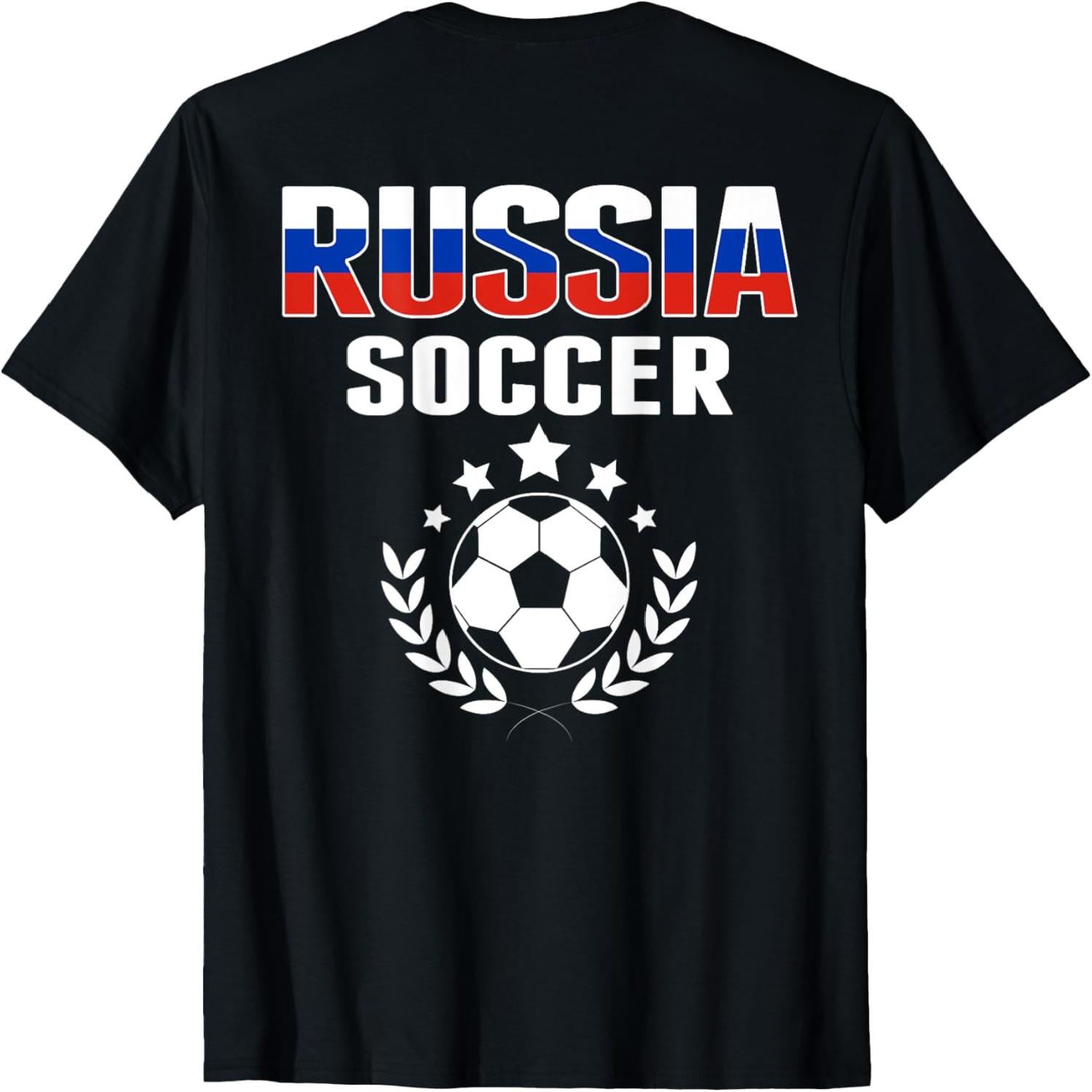 Proud Russia Soccer Lovers Jersey - Russian Football Fans T-Shirt(2) S
