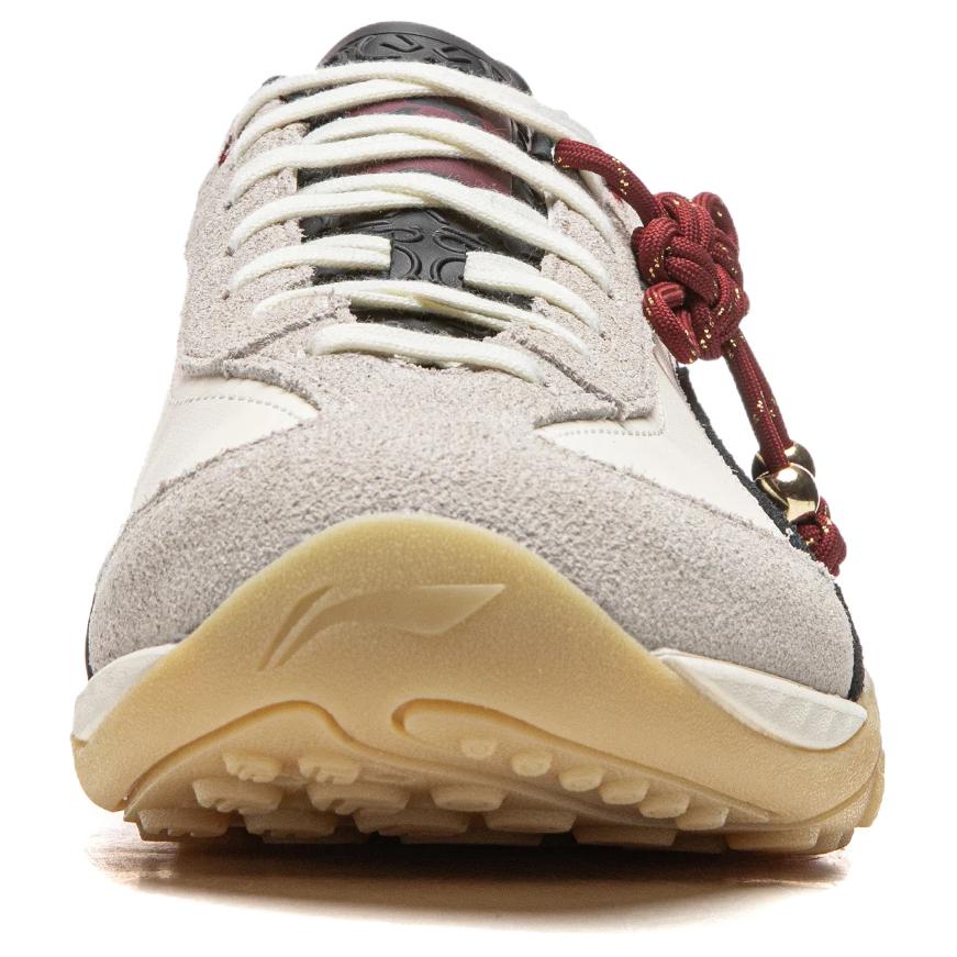 Li-Ning Heart Flow Vielseitig Einfach Langlebig Leicht Niedrig geschnitten Freizeitschuhe Unisex Freizeitschuhe Hellgrau AGCW002-1