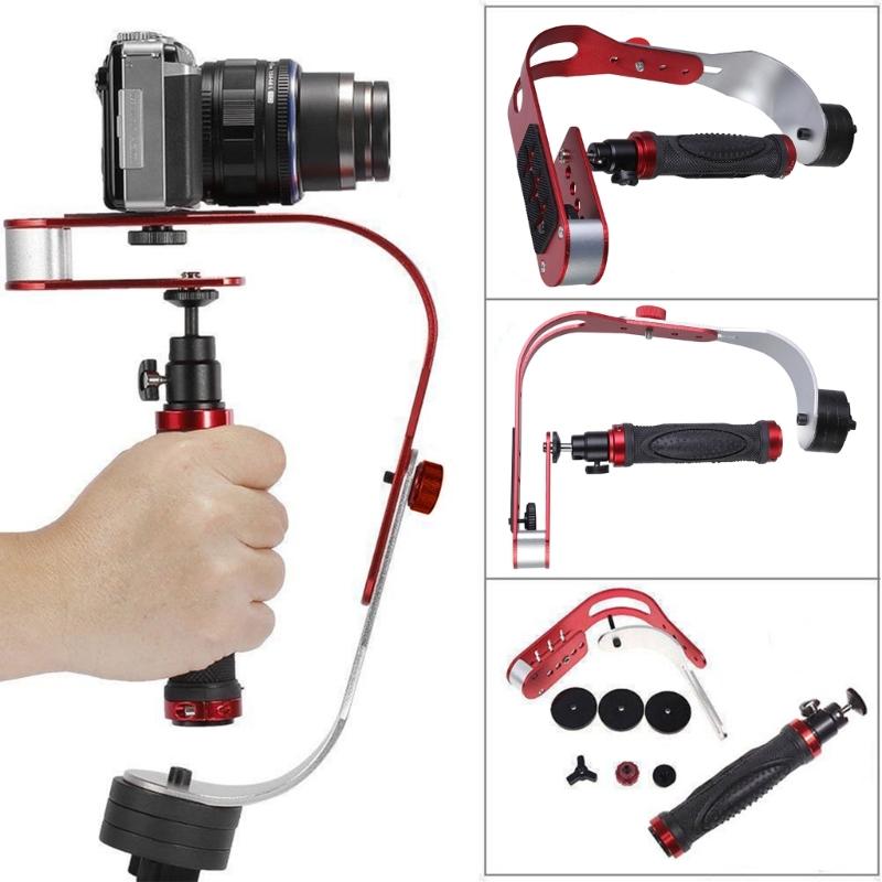 Aluminum Alloy Handle Grip Stabilizer Holder Stand Handheld Tripod For DSLR Camera Video Gimbal Smartphone Holder