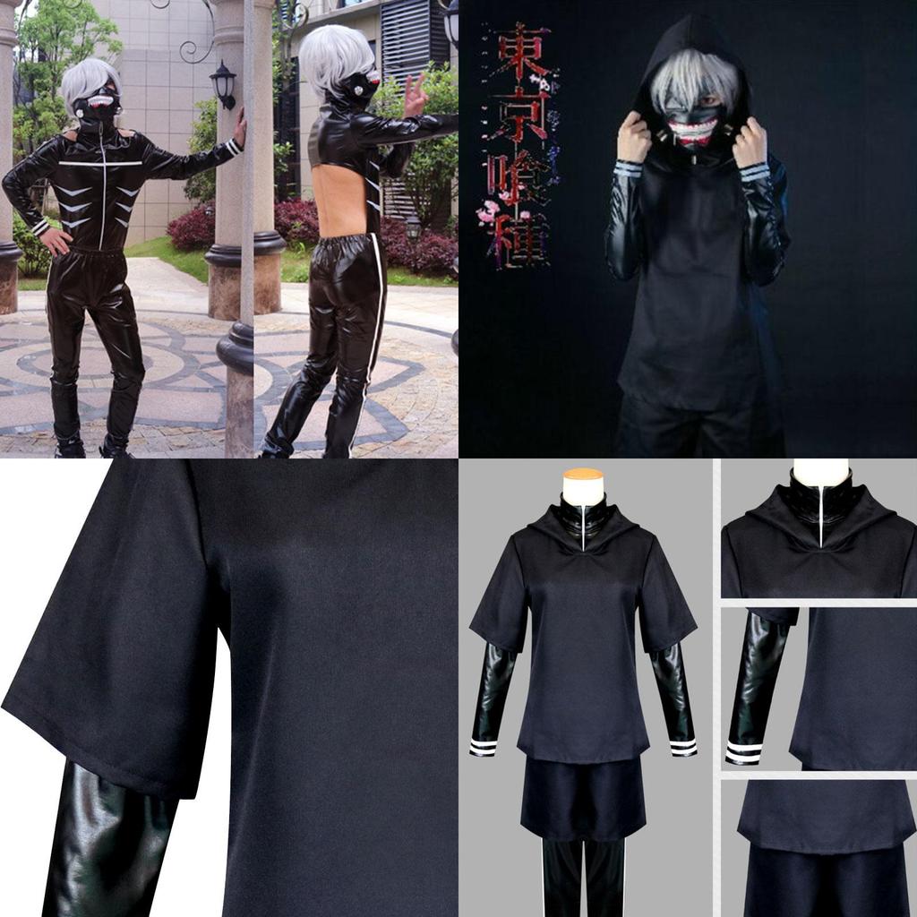 Stylish Tokyo Ghoul Kaneki Ken Full Outfit Costume Featuring Perfect Stitches And Durable Materials For Any Occasion