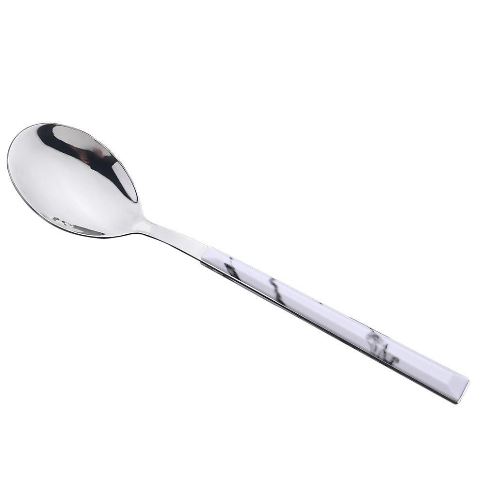 6 Personen Geschirrsets Edelstahl Besteck Imitation Holzgriff Besteckset Messer Gabel Löffel Küchengeschirr Westlich