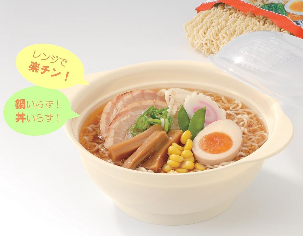 Made In Japan for Peace of Instant Ramen In a Microwave No Pot Convenient for Outdoor and Disaster Includes No Pot or Bowl Bonus Gusseted Freezer Bag