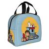 Custom S-Snoopies Insulated Lunch Bags for Work School Manga Resuable Cooler Thermal Bento Box Unisex