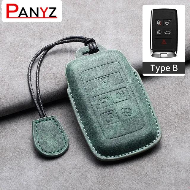 Leather Car Key Case Cover Shell Fob For Land Rover Range Rover Sport Discovery 3 4 Elander 2 Evoque For Jaguar XF XJ XE XJL XF