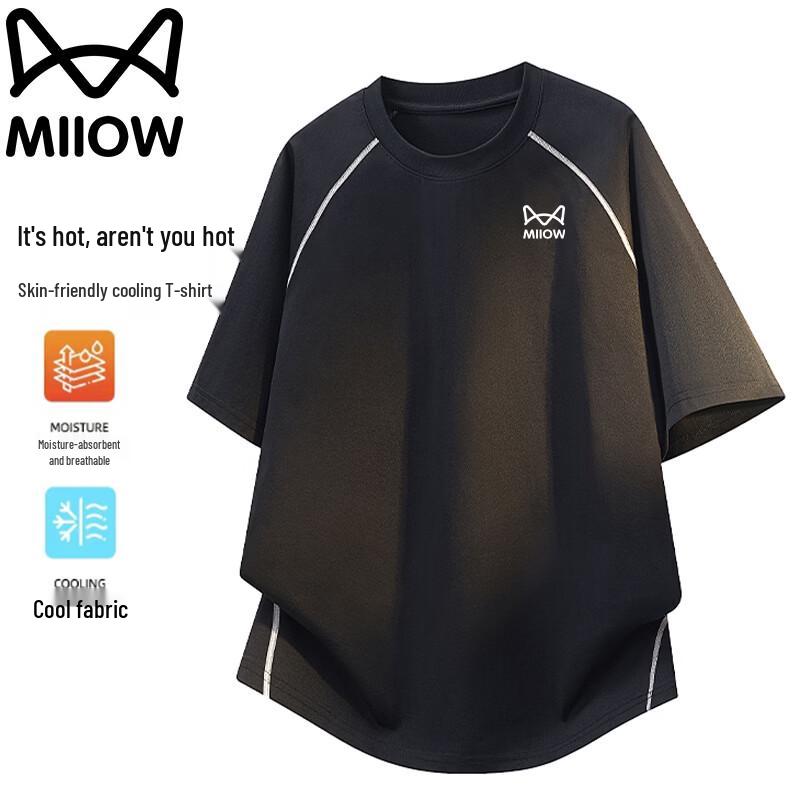 MiiOW Men s Summer Thin & Breathable Casual Short Sleeve T-Shirt XL