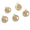 1 pz/confezione moda europea e americana micro-incastonato zircone ciondolo fai da te gioielli bracciale collana orecchini accessori