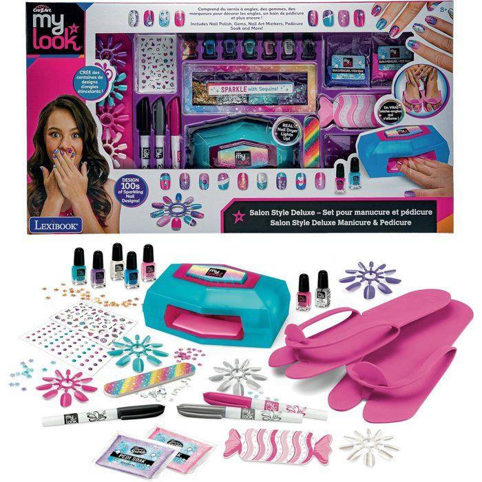 LEXIBOOK CRAZART - Salon style deluxe - set pour manucure et pédicure