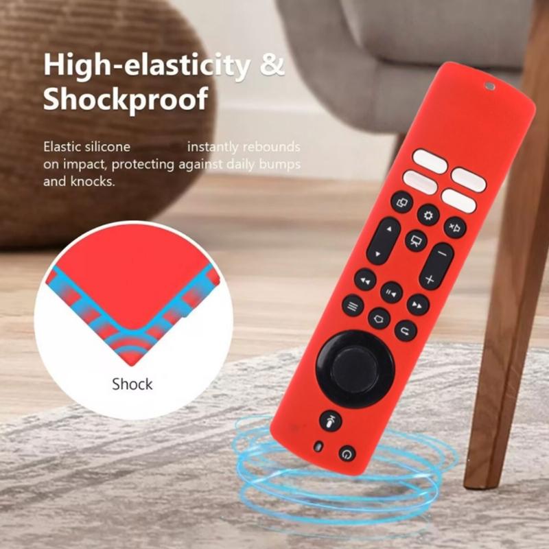 Protective Silicone Case for frie TV4 Remotes Shell Ensures Full Safety Against Drop Dust for Family Environment