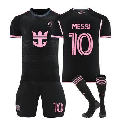 2024-25 Inter Miami Away#10 MESSI Sport Training Jersey Set with Socks Teens Kids Adults Custome Name Football Kits