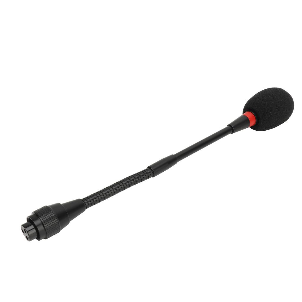 9.8in Professional Gooseneck Microphone Flexible Desktop Gooseneck Condenser Microphone for