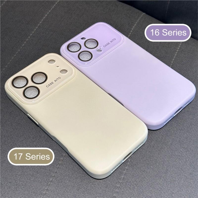 Official Liquid Silicone Phone Case For iPhone 17 Air 16 15 14 12 13 Pro Max Camera Protection Shockproof Candy Soft Matte Cover