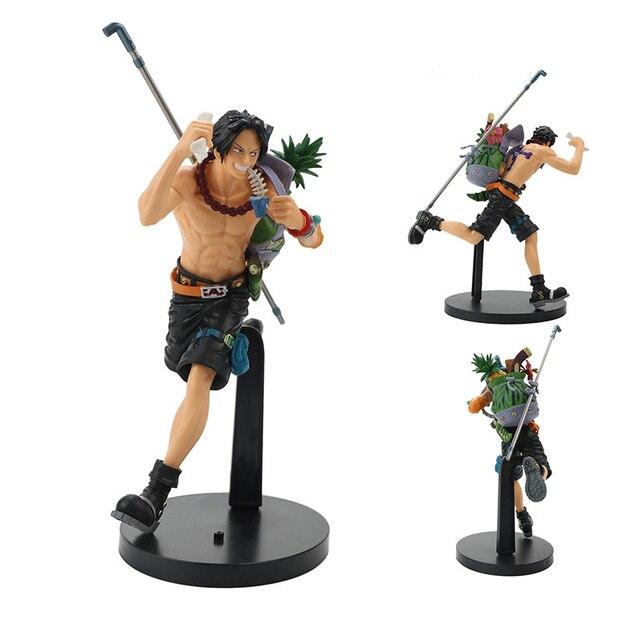 One Piece Monkey D. Ruffy Anime Actionfigur Modell Rucksack Laufende Statue Sammlung Spielzeug für Kinder Desktop-Dekoration