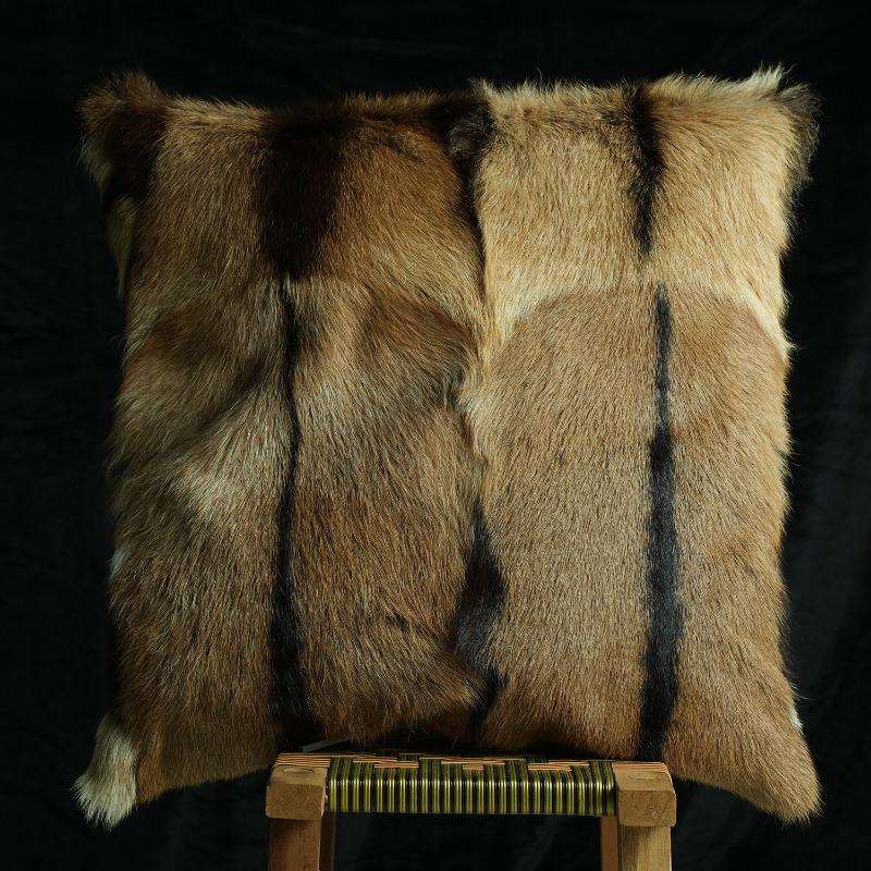 Plush Cow Print Pillowcase 50x50cm Double-sided Cushion Cover Artistic Color-block Throw Pillow Cover Home Decor