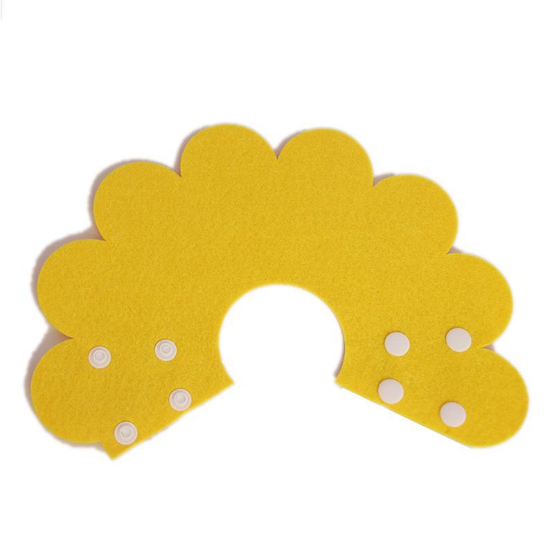 

Sunflower Felt Elizabethan Cat Collar for Post-Operative Care Extra Small жовтий