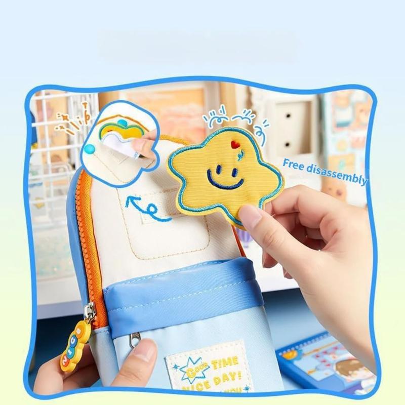 Cute Student-Style Pen Case, Pencil Pouch, Or Stationery Box With Large Capacity.