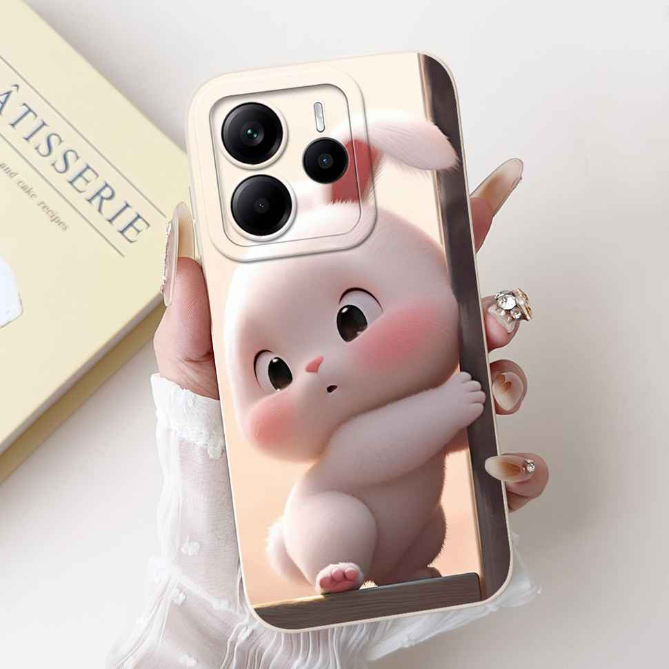 Luxury Rose Cover For Xiaomi Redmi Note 14 5G Case 6.67" Soft Slim Phone Case For Redmi Note 14 Note14 5G Capa Bags