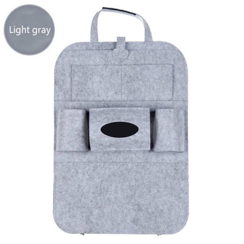 Car Multifunctional Seat Back Storage Box Car Hanging Bag Tissue Box Car Felt  Storage Bag