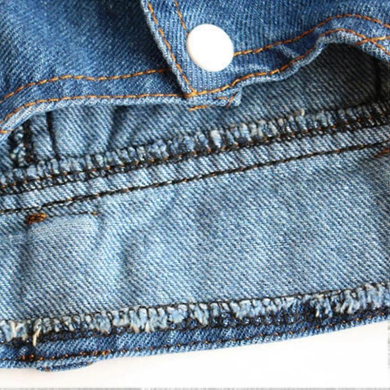 Pet Clothes Cowboy Denim Vest with Red Knitted Hat for 2Pcs