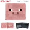 Virtual World Game Peripheral Wallet Cartoon Print Short Fold Card Holder Unisex 1pcs