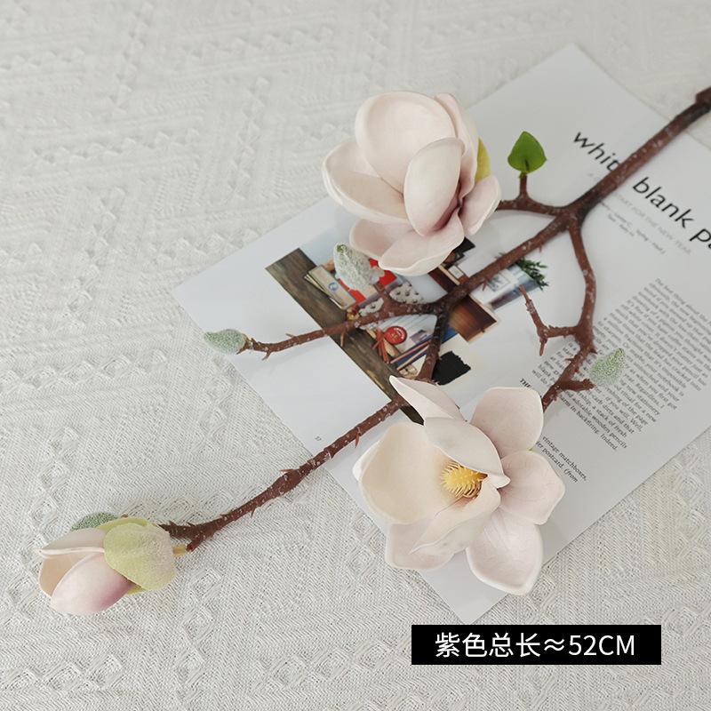 

Small Magnolia fake flower Chinese home wedding decoration floor flower arrangement ornament simulation flower фіолетовий