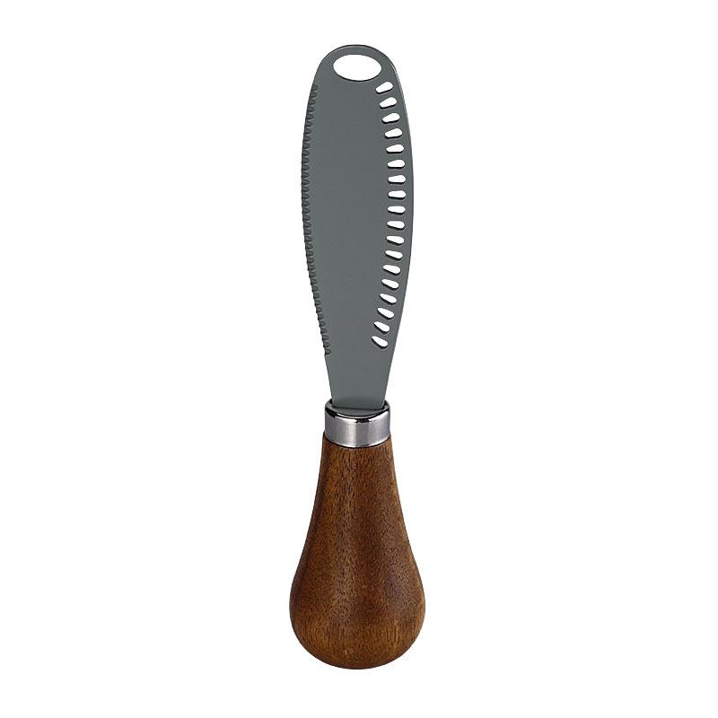Acacia Wood Handle Stainless Steel Butter & Cheese Knife Set