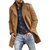 Men's European Style Wool Coat - 2023 Autumn/Winter, Thickened, Available In Multiple Colors & Sizes