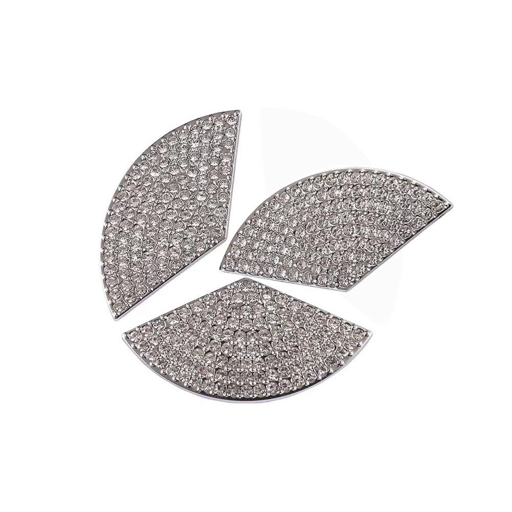 Car Steering Wheel LOGO Bling Decals Cover Trim for Mercedes Benz C E GLC Class W205 W206 W213