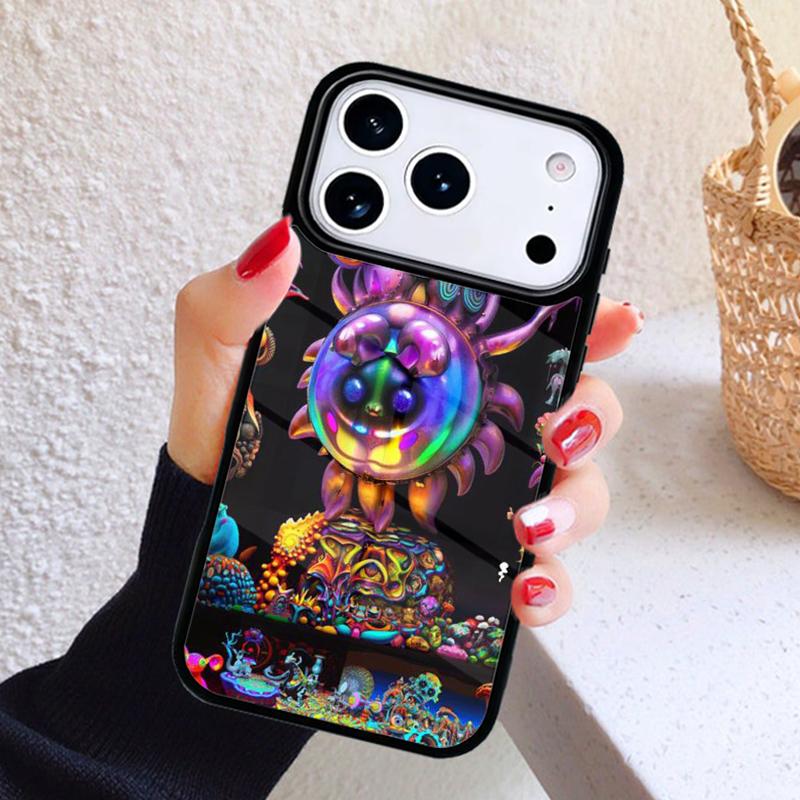 Trippy Psychedelic Mushrooms Collage Phone Case For iPhone 17 Air 16 15 14 13 12 11 Pro Max Plus