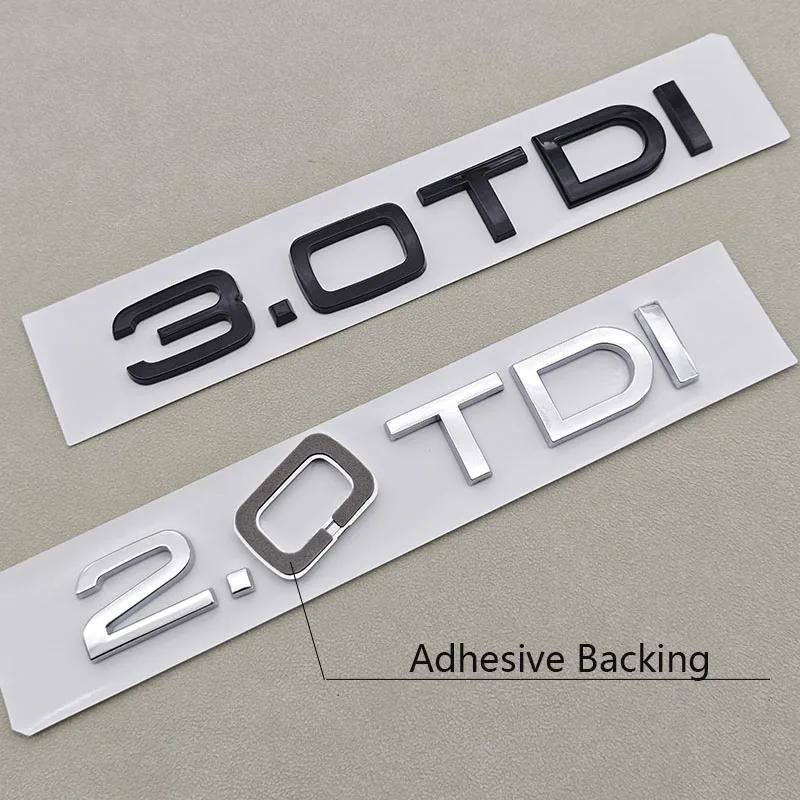 2026 Hot 3D ABS Car Logo 1.9 2.0 2.8 3.0 4.2 TDI 3.6 Sticker Trunk Emblem Rear Badge For Audi A3 A4 A5 A6 A7 A8 Q3 Q5 Q7 Q8 Accessroies