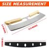 14 Zoll Pizza Schneider, Mezzaluna Hackmesser, Mezzaluna Salat Hackmesser, Pizza Schneider Wiegemesser mit Holzgriff, Großes Pizza Werkzeug…