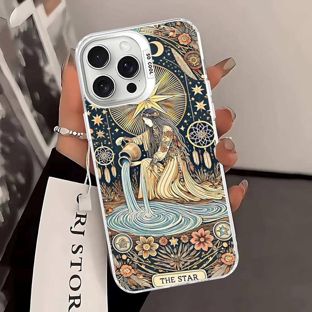 Divination Tools T-tarot Cards Phone Case For IPhone 17 16 15 14 13 12 11 Pro Max Plus Pro Colorful Shell