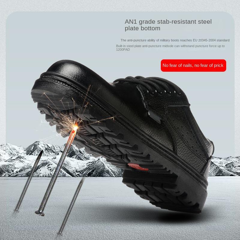 Labor Insurance Shoes Steel Head Shoes Anti-smashing, Anti-piercing, Non-slip and Deodorant Shoes Breathable Work Shoes