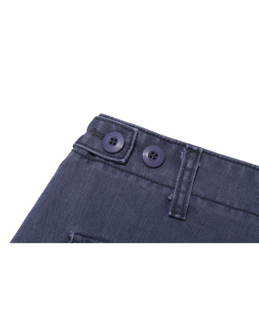 BASEMOMENT Washed Fatigue Work Pants Slate Blue