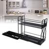 Pull Out Seasoning Rack   for Cabinet Slide Out Seasoning Kitchen   with Label Stickers