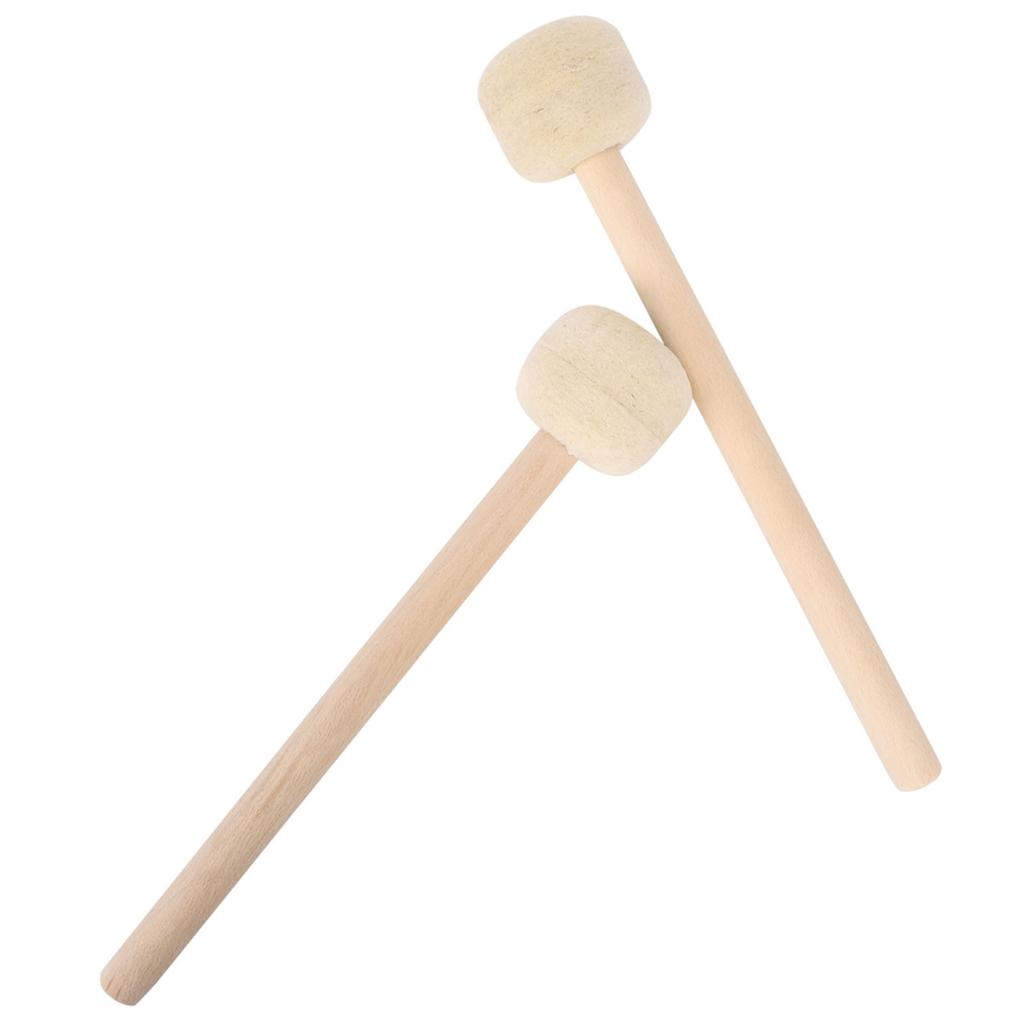 2Pcs Drum Stick Hohe Qualität Wolle Holz Griff Precussion Instrument Zubehör