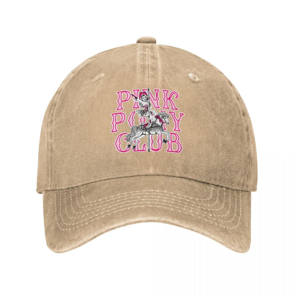 Cappellino da baseball rosa Chappell Roan Pink Pony Club alla moda per uomo donna, cappello snapback lavato effetto invecchiato, cappellini per il tour Midwest Princess 2024
