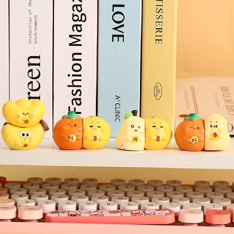 Figurine Bless Fruit Magnetic Desktop Decoration Workspace Celebrations Festive