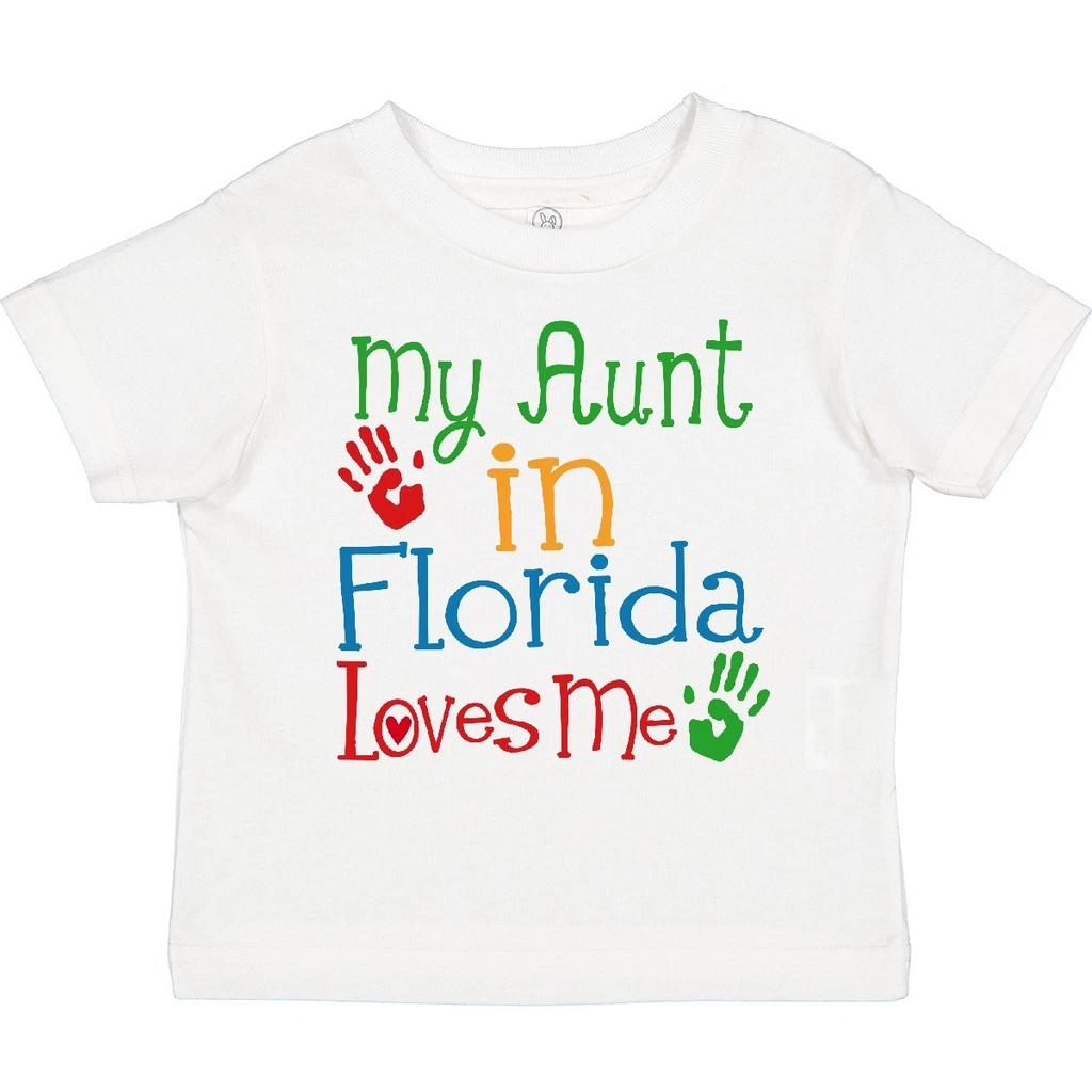 Inktastic Meine Tante in Florida liebt mich Kleinkind T-Shirt Outfit Staaten Kind Niedlich