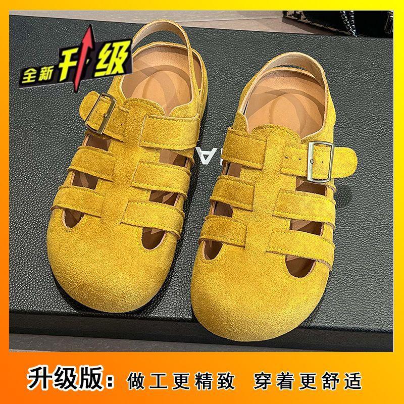 Foreign style versatile height increase pig cage shoes hollow Roman sandals women's skirt non-slip shoes children 2025 summer new