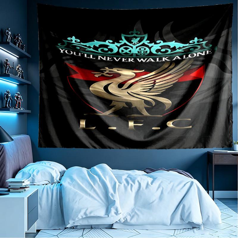 Liverpool F.C Print Wandkleed, Lichtgewicht Wanddecoratie, voor Slaapkamer, Studentenkamer, Woonkamer, Huis Kunst Decoratie - Verjaardag Kerstcadeau voor Vrienden