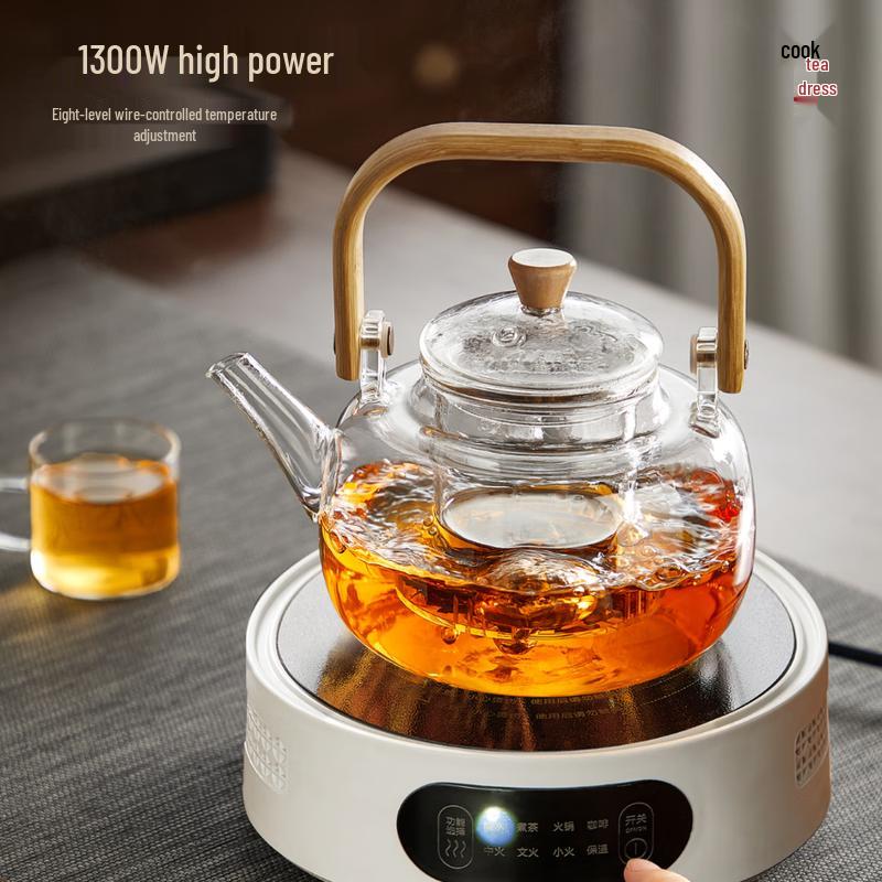 Meikou Glass Tea Kettle & Electric Ceramic Stove Set