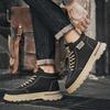 Men Shoes American Vintage Men's Tooling Boots Luxury Warm Wear-resistant Platform Casual Sneakers Non-slip Walking Ankle Boots