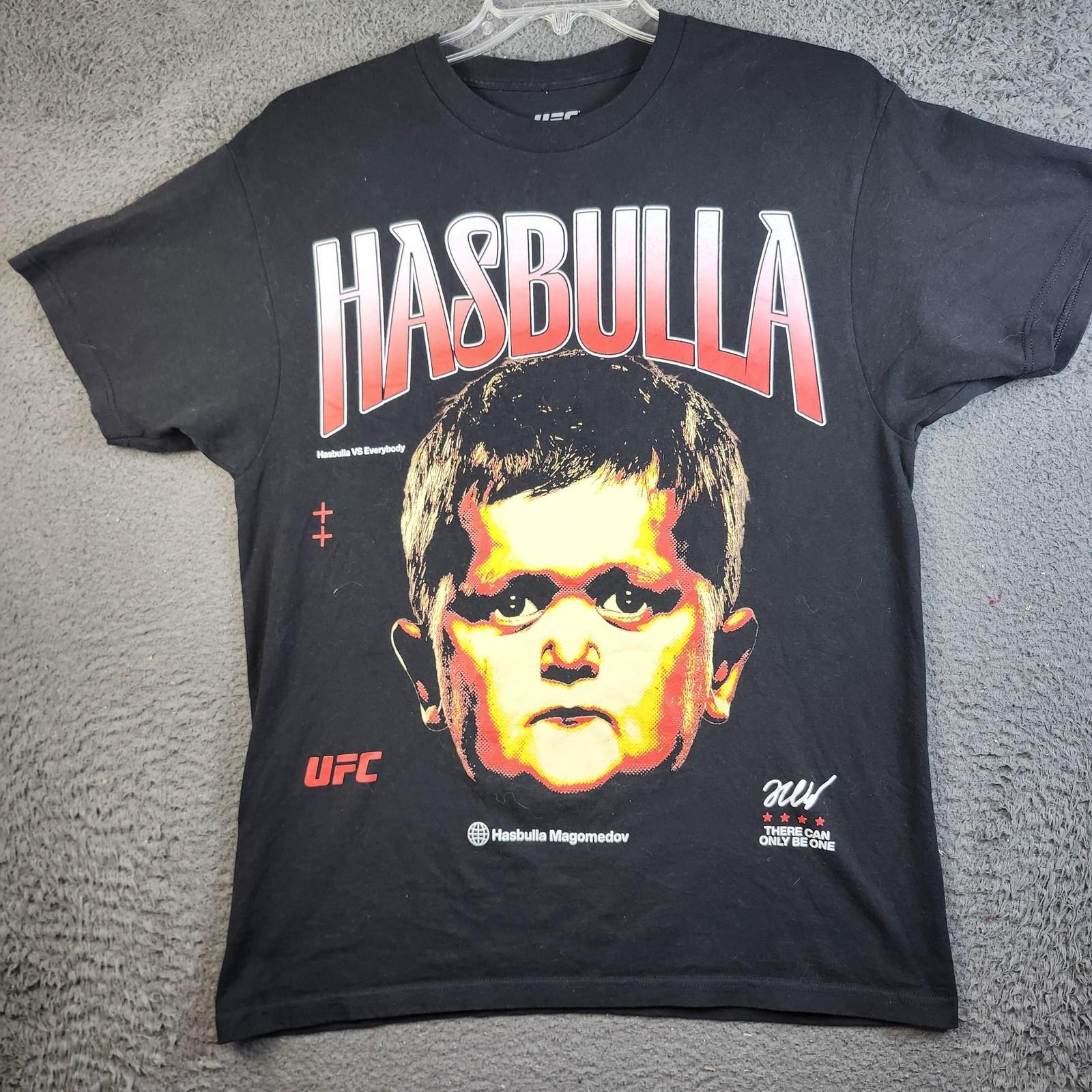 Hasbulla UFC Shirt Mens Large Black Graphic Tee There Can Only Be One MMA Unisex T-Shirt XXXL