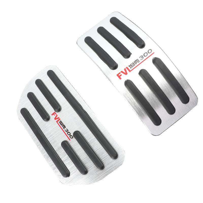 

For Great Wall GWM WEY Tank T300 300 2026-2026 Car Pedal Pad Non-Slip Steel Pedalboard Aluminium Alloy Brake Cover Accessories срібний