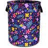 Floral Oxford Cloth Foldable Laundry Basket - Funny Tote Bag Hamper for Clothes, Toys & Bathroom Storage