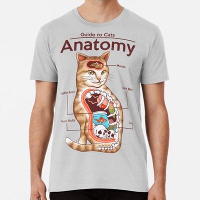 Kopie von Anatomie einer Katze T-Shirt S-5XL Bestes T-Shirt