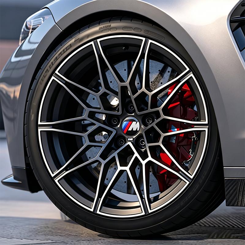 For BMW E84 24pcs Car Wheel Center Hub Cap Badge Logo Motorcycle Sticker For BMW M E84 E87 X5 E70 F25 E90 E91 F01 F02 E60 E61 F10 F15 F30 M3