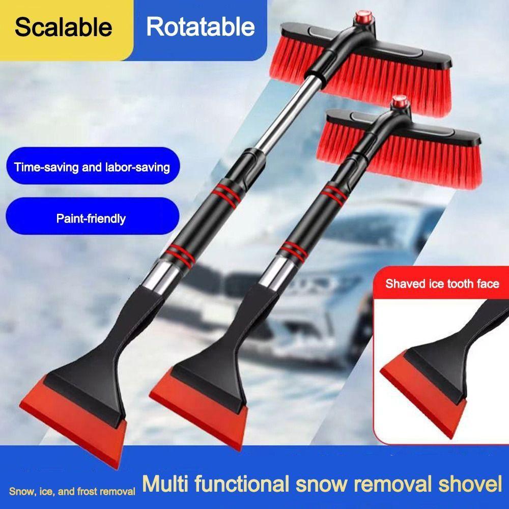 Universal Quick Clean Car Ice Scraper 2-in-1 Multifunctional Windshield Snow Brush Windshield Ice Breaker Vehicle Maintenance